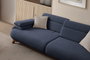 Atelier Del Sofa Bonjo Walnut - Sofá de 3 Plazas Azul Marino